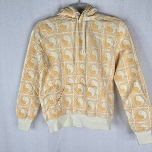 NEW Clot Mens Small Yellow Tai-chi Pullover Hoodie New Dynasty